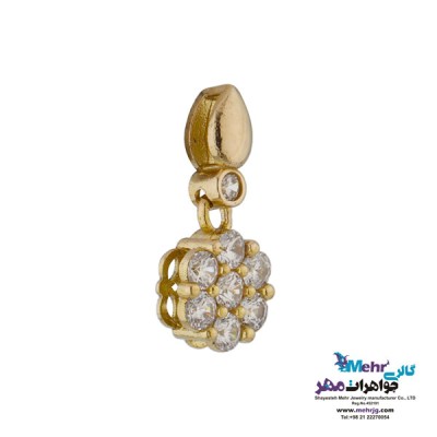 نمای دوم آویز طلا - طرح فلاور