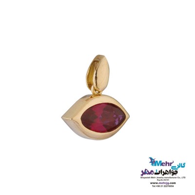 نمای دوم آویز طلا - طرح چشم