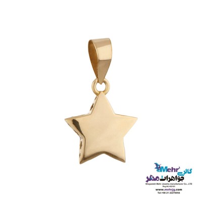 نمای دوم آویز طلا - طرح ستاره