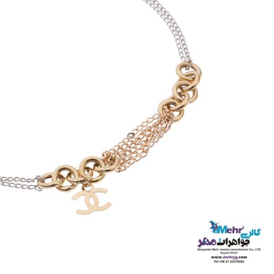 نمای دوم دستبند طلا - طرح شنل