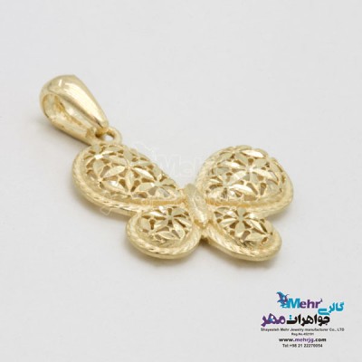 نمای دوم آویز طلا - طرح تراش