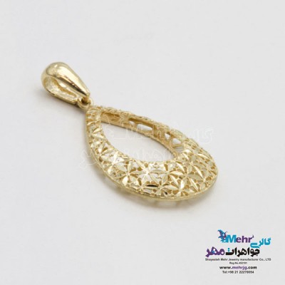 نمای دوم آویز طلا - طرح تراش
