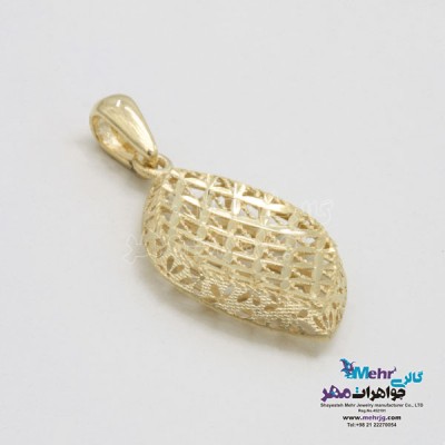 نمای دوم آویز طلا - طرح تراش
