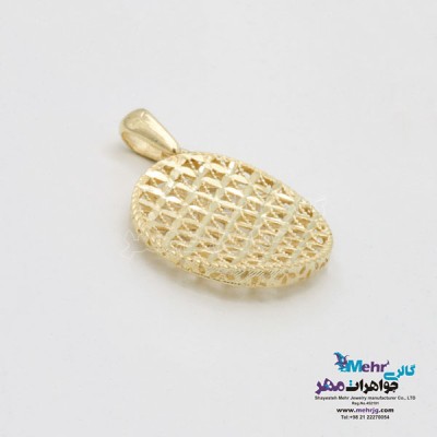 نمای دوم آویز طلا - طرح تراش