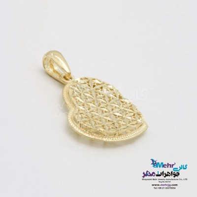 نمای دوم آویز طلا - طرح تراش