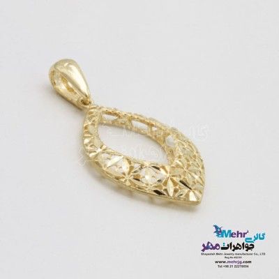نمای دوم آویز طلا - طرح تراش