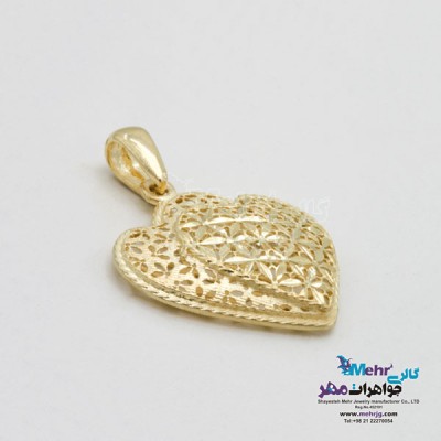 نمای دوم آویز طلا - طرح تراش
