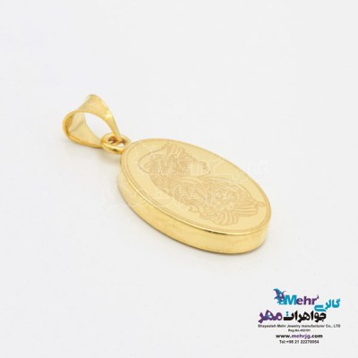 نمای دوم آویز طلا - طرح ونوس