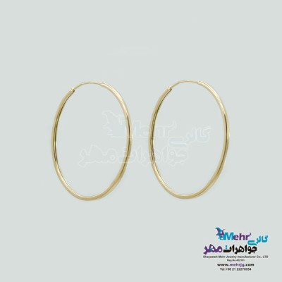 نمای دوم گوشواره طلا - طرح حلقه ای
