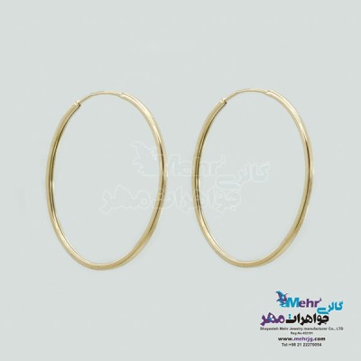نمای دوم گوشواره طلا - طرح حلقه ای