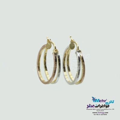 نمای دوم گوشواره طلا - طرح دایانا