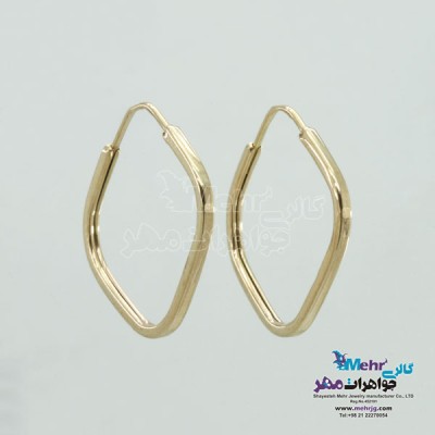 نمای دوم گوشواره طلا - طرح حلقه ای