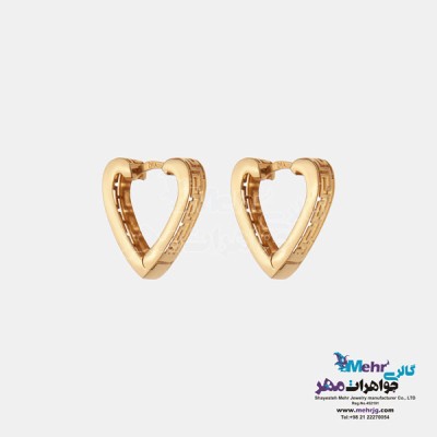 نمای دوم گوشواره طلا - طرح ورساچه