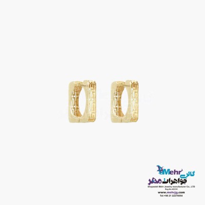 نمای دوم گوشواره طلا - طرح ورساچه