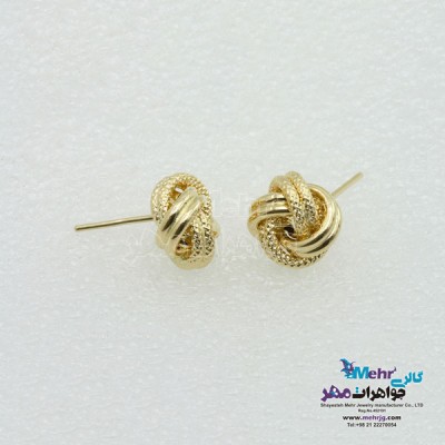نمای دوم گوشواره طلا - طرح پیچی