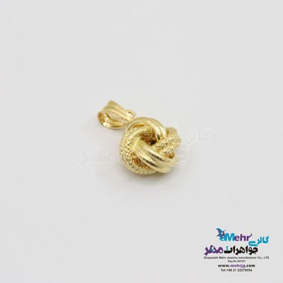 نمای دوم آویز طلا - طرح پیچی