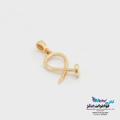 نمای دوم آویز طلا - طرح کارتیه