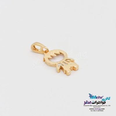 نمای دوم آویز طلا - طرح پسر بچه