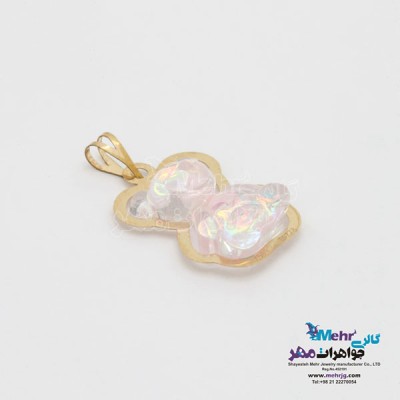 نمای دوم آویز طلا - طرح خرس