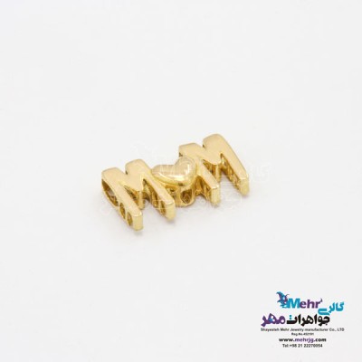 نمای دوم آویز طلا - طرح مادر