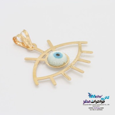 نمای دوم آویز طلا - طرح چشم نظر