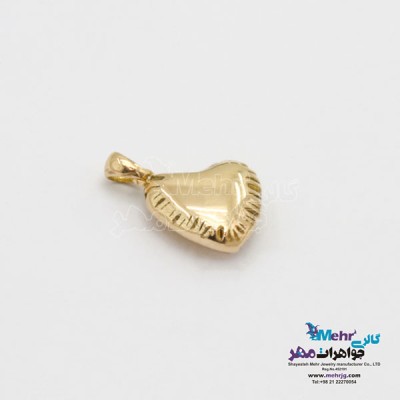 نمای دوم آویز طلا - طرح قلب بادکنکی
