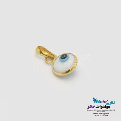 نمای دوم آویز طلا - طرح چشم نظر