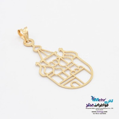 نمای دوم آویز طلا - طرح والت دیزنی