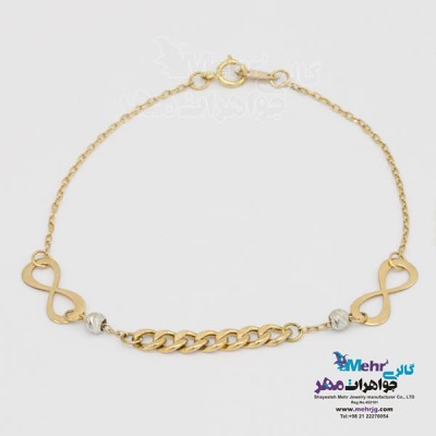 نمای دوم دستبند طلا - طرح کارتیه