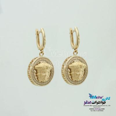 نمای دوم گوشواره طلا - طرح ورساچه