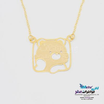 گردنبند طلا - طرح خرس