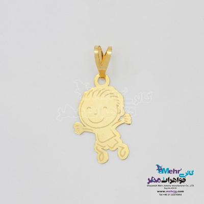 آویز طلا - طرح کودک شاد