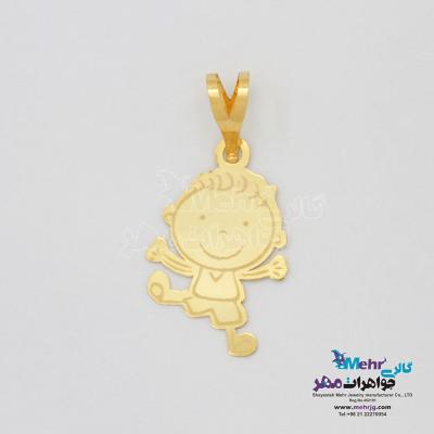 آویز طلا - طرح کودک شاد