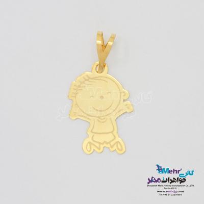آویز طلا - طرح کودک شاد