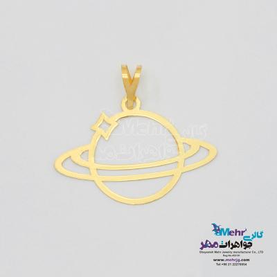 آویز طلا - طرح سیاره زحل