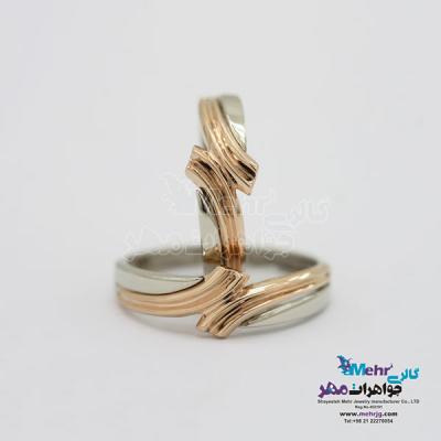 نمای دوم حلقه ست طلا - طرح رینگ