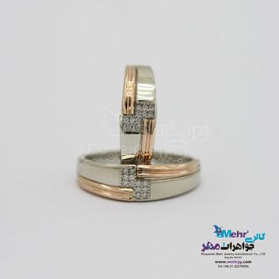 نمای دوم حلقه ست طلا - طرح رینگ