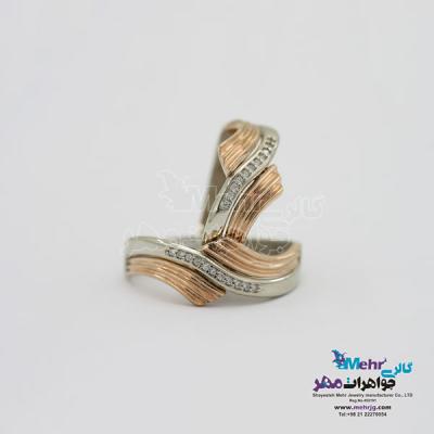 نمای دوم حلقه ست طلا - طرح رینگ