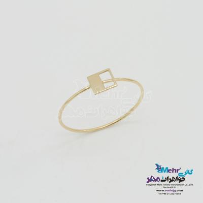 انگشتر طلا - طرح مربع