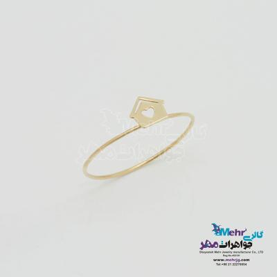 انگشتر طلا - طرح خانه