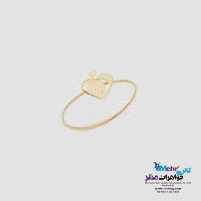 انگشتر طلا - طرح پیک و ماه