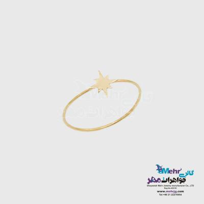 انگشتر طلا - طرح ستاره