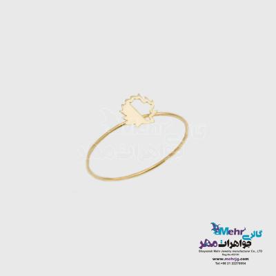 انگشتر طلا - طرح برگ
