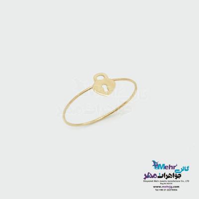 انگشتر طلا - طرح قفل