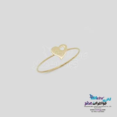 انگشتر طلا - طرح قلب