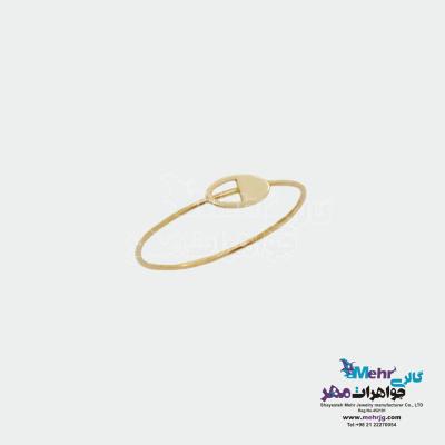 انگشتر طلا - طرح بیضی