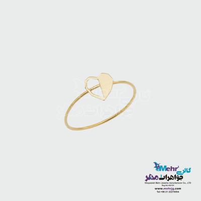 انگشتر طلا - طرح قلب