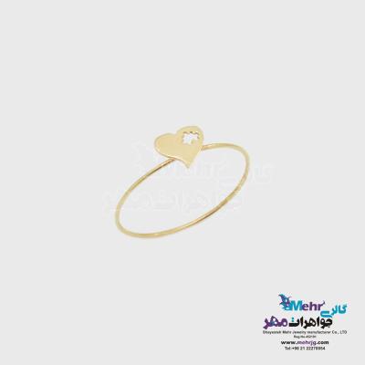 انگشتر طلا - طرح قلب