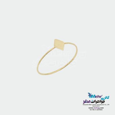 انگشتر طلا - طرح لوزی