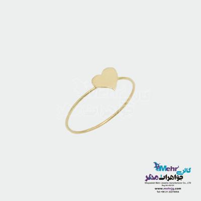 انگشتر طلا - طرح قلب